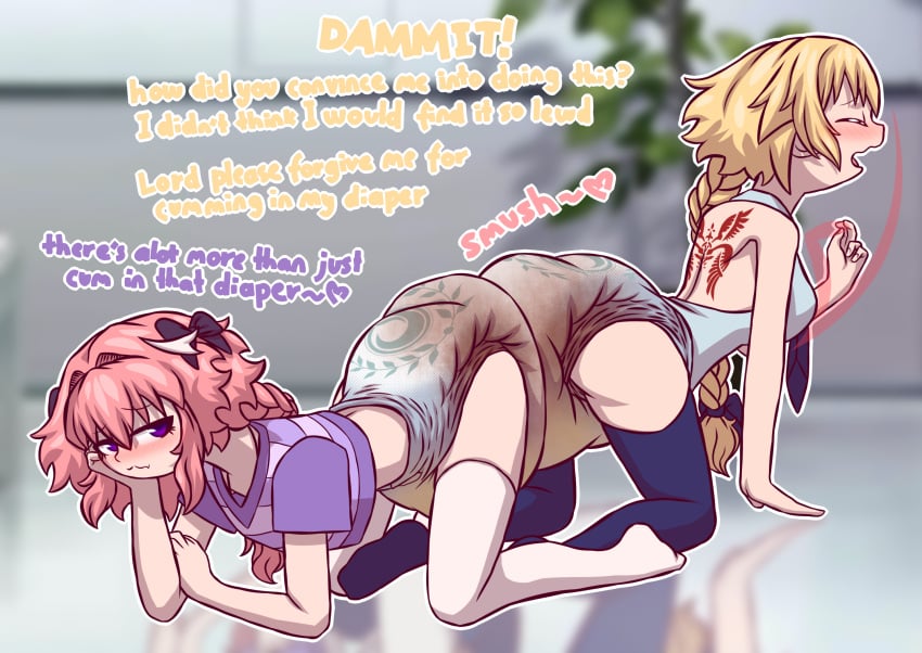 Rule 34 – 1boy1girl astolfo (fate) blasphemy cum announcement cum in diaper dialogue diaper diapered lovers fate (series) female femboy girly humping jeanne d’arc (fate) male messy diaper orgasm orgasm announcement peeing peeing self sign of the cross soiling soiling diaper stockings thighhighs urinating urinating female urination urine uuushi wet diaper wetting wetting diaper wetting self | 8491891