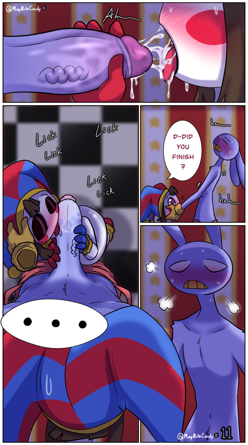 Rule 34 - Ass Blowjob Breasts Clothed Sex Clown Comic Comic Page Cum Cum In  Mouth Dick Digital Circus Digital Circus Comic English English Text Gloves  Jax Jax (the Amazing Digital Circus)