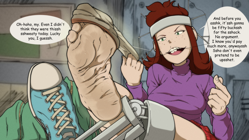 Rule 34 – amputee braces buckteeth converse converse shoes dirty english text feet female foot fetish freckles freckles on face green eyes headgear kiryu-sketchbook lisp prostethic leg prosthetic prosthetic leg prosthetic limb removing sock shannon westerburg smelly stinky stinky feet sweat sweatdrop sweaty feet taking off socks text toes whatever happened to… robot jones? | 9241831