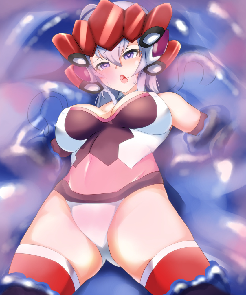 Rule 34 – 1girls ahoge aphrodisiac aphrodisiac gas breasts chapa kari clothed erect nipples erect nipples under clothes female focus gas headwear heart-shaped pupils imminent rape imminent sex interspecies monster navel visible through clothes open mouth purple eyes restrained senki zesshou symphogear slime slime monster solo solo focus thighhighs thighs white hair yukine chris | 9195084