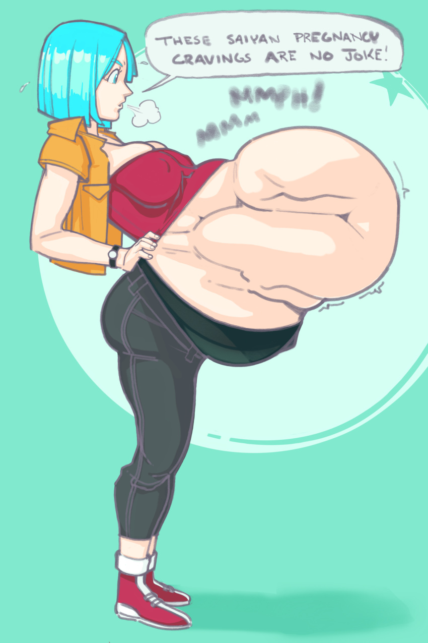 Rule 34 - 1girls Ambiguous Prey Anime Anysizebutsmall Belly Belly Bulge Big  Belly Big Belly Bulge Big Breasts Blue Eyes Blue Hair Blue Hair Female  Breasts Bulma (dragon Ball) Bulma Briefs Clothing