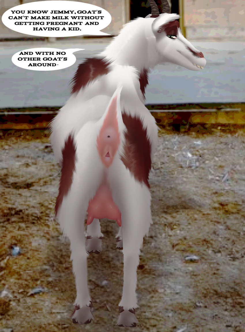 Rule 34 - Animal Genitalia Anus Beastiality Female Goat Goat Story Horns  Human Male Mammal Penis Temptation Vagina | 9084375