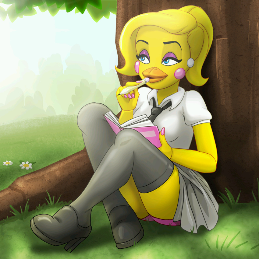 Rule 34 – 1female 1girls beak bike shorts black tie blue eyes book breasts fingernails five nights at freddy’s grass nails nails painted official art official artwork orange beak painted fingernails painted nails pencil pink fingernails pink nails pink shorts pinkypills shoes shorts skirt sports shorts thigh highs thighhighs thighs tie toy chica: the high school years toy chica (fnaf) toy chica (toy chica: the high school years) toy chica (ultimate custom night) tree ultimate custom night yandere chica yellow hair | 8890529
