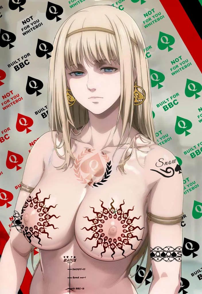 Rule 34 – attack on titan light-skinned female pale-skinned female pan african colors qos qos clothing queen of spades raceplay snow bunny spade spade earrings spade tattoo tattoo ymir fritz | 8991356