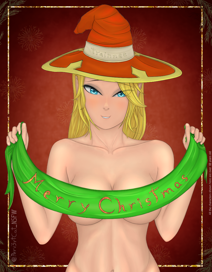 Rule 34 - Ashamed Blonde Hair Blue Eyes Breasts Christmas Embarrassed  Flushed Front View Horny League Of Legends League Of Legends: Wild Rift  Luxanna Crownguard Perv3rtcat Skinny Solo Solo Female Video Game