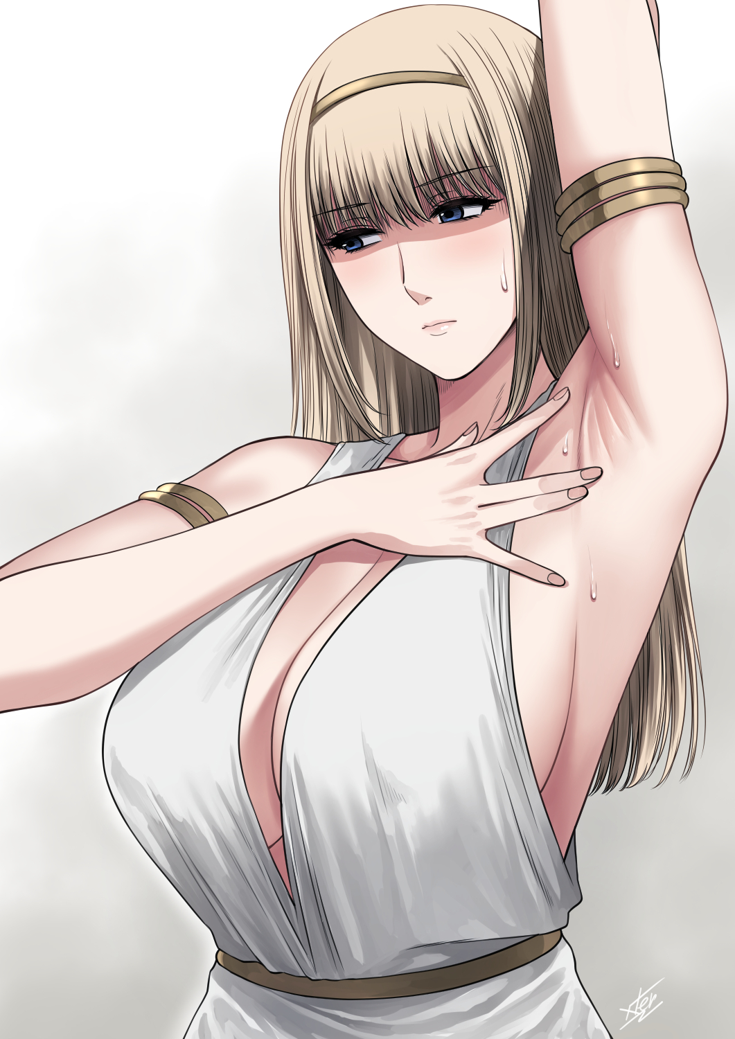 Rule 34 – 1girls arm bracelets arm up armpit armpit crease armpit fetish armpit focus armpit spread armpits arms up attack on titan bare armpits big boobs big breasts big tits black eyelashes black pupils blonde female blonde hair blue eyes blue eyes female boobs bracelet breasts busty cleavage clothed eldian eyebrows visible through hair eyelashes female female only goddess hair between eyes hairband hairless armpits highres huge boobs huge breasts huge tits jewelry large boobs large breasts large tits light-skinned female light skin long hair long hair female looking to the side milf no bra one arm up royalty sexy armpits shaded face shingeki no kyojin sideboob simple background solo solo female spread armpit spreading armpit sweat sweatdrop sweating sweaty tits upper body woman xter xtermination ymir fritz | 8957527