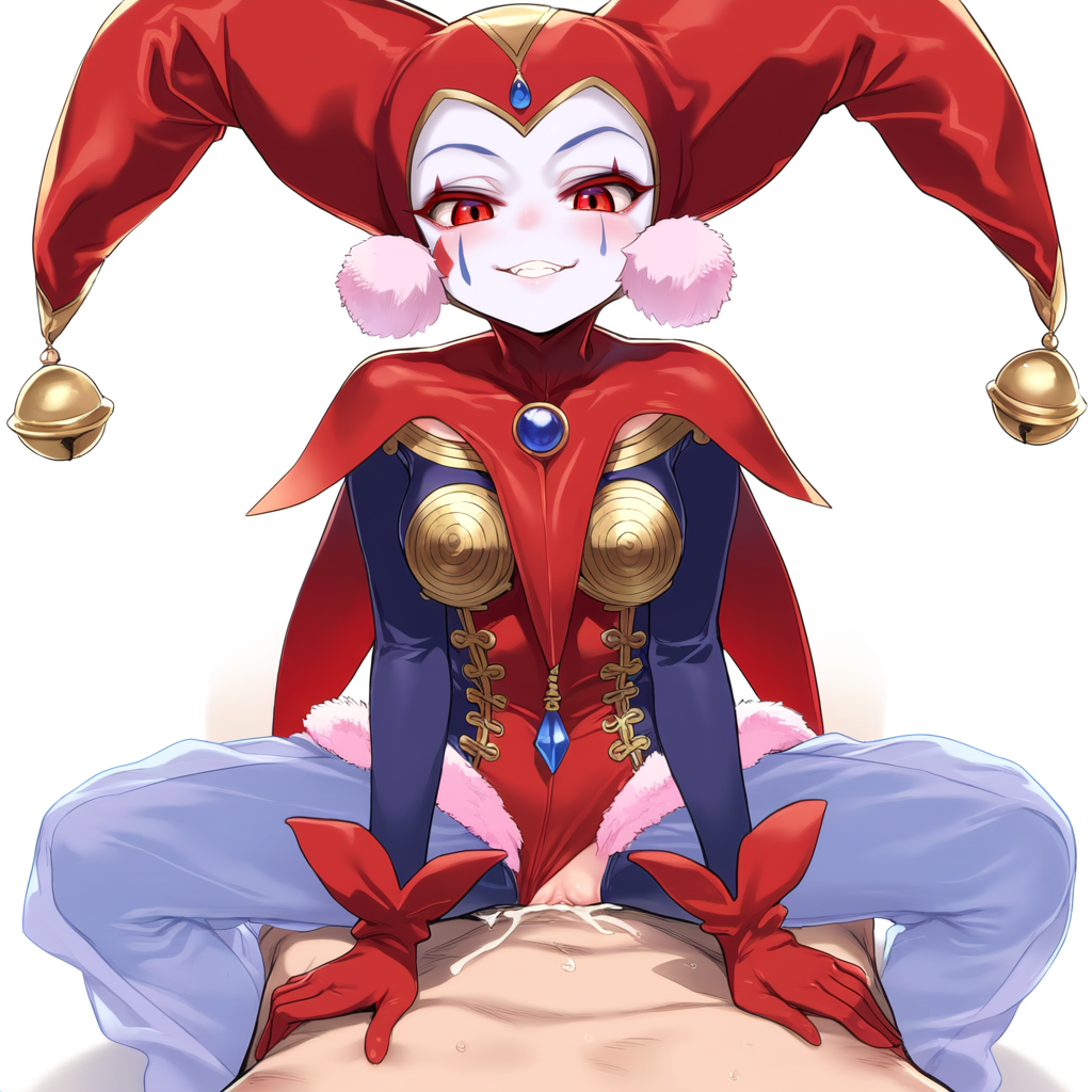 Rule 34 – 1boy 1girls ai generated blush chrono cross cum cum in pussy cum inside female grin harle jester jester cap jester hat jester outfit makeup pussy sex smile smug square enix vaginal penetration wheelinghubcap | 9352326