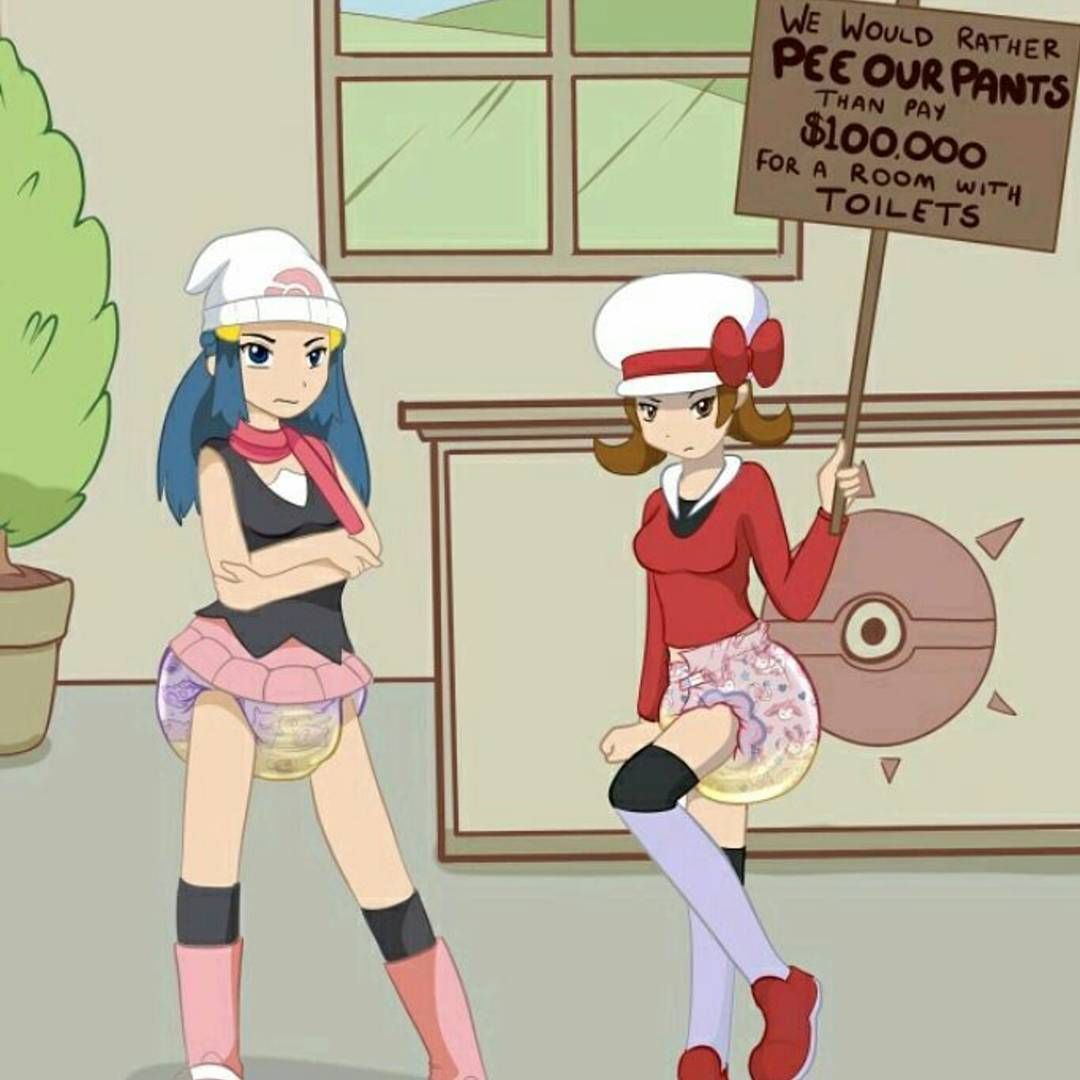 Rule 34 – 2girls angry dawn (pokemon) diaper lyra (pokemon) mad marcosalvatore messy diaper peeing peeing self pokemon pokemon center sign tagme wet wet diaper | 9361616