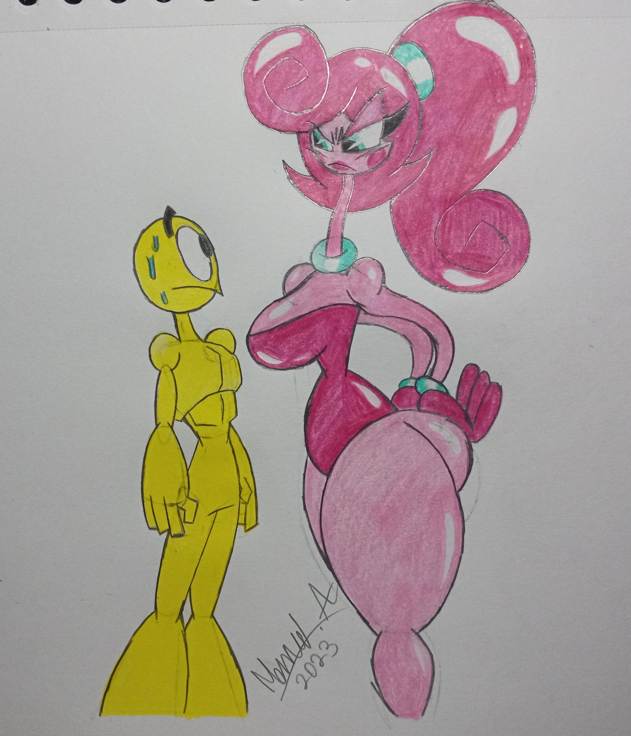 Rule 34 - Alexcartoons2005 Big Ass Big Breasts Female Green Eyes Male Mommy  Long Legs Pink Body Pink Hair Pink Skin Poppy Playtime | 8652543