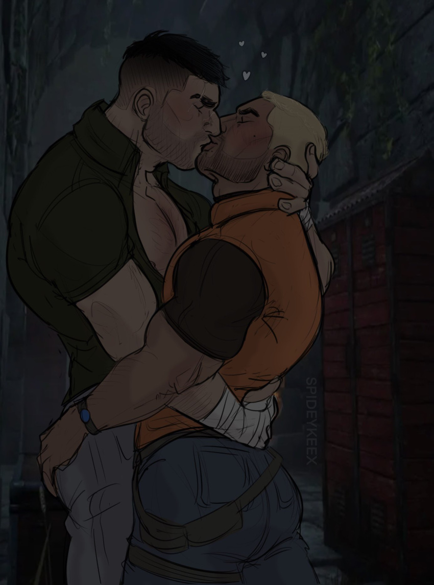 Rule 34 - 2boys Bara Barazoku Beard Blush Clothing David King Dbd Dead By  Daylight Facial Hair Gabriel Soma Gay Hairy Hairy Chest Jonarart (artist)  Kissing Male Male/male Male Focus Male Only