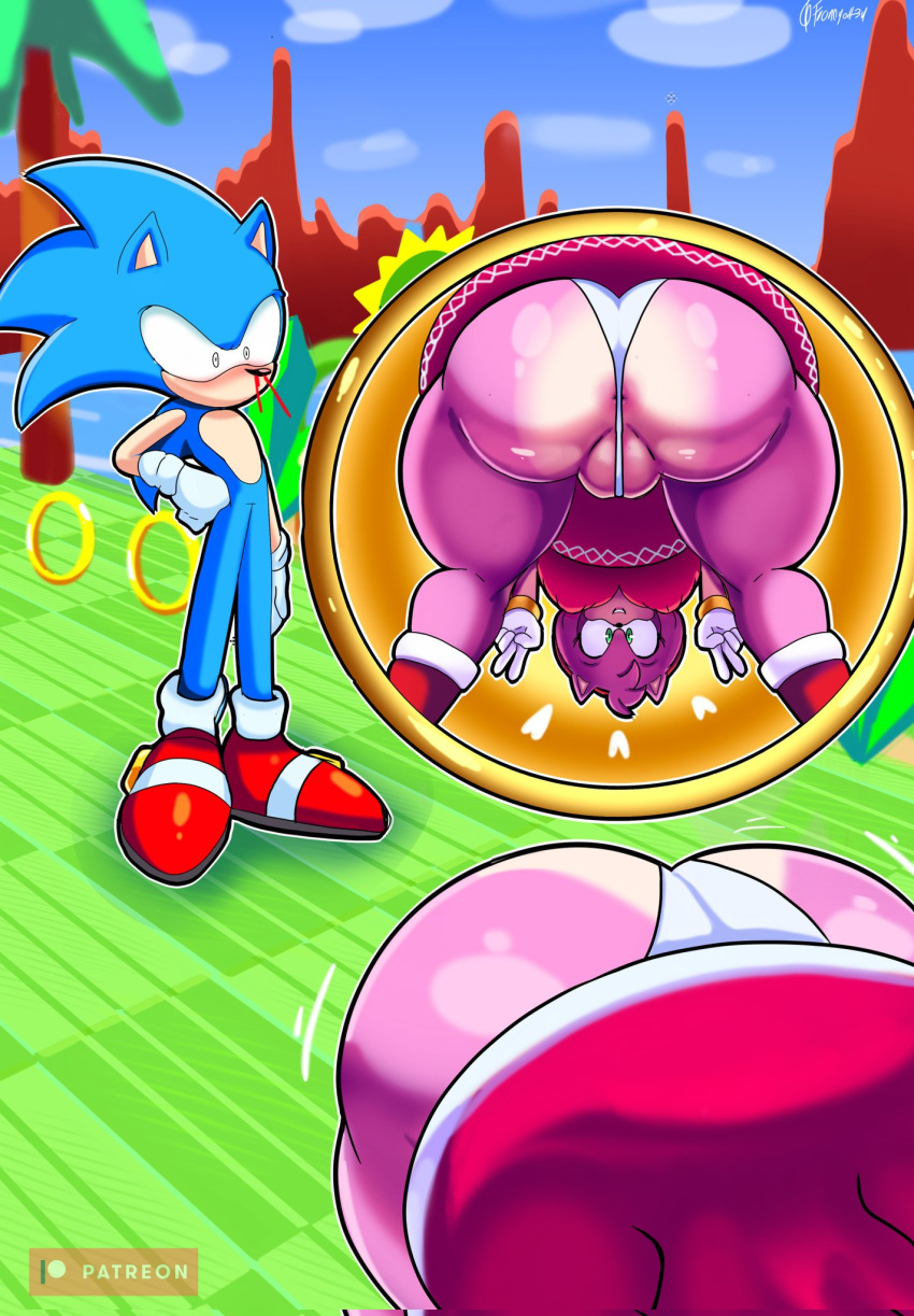 Rule 34 - 1boy 1girls Amy Rose Anus Ass Bent Over Big Ass Big Breasts Big  Butt Blue Body Blue Fur Fat Ass Female Flashing Francyart34 Green Eyes Huge Ass  Large Ass