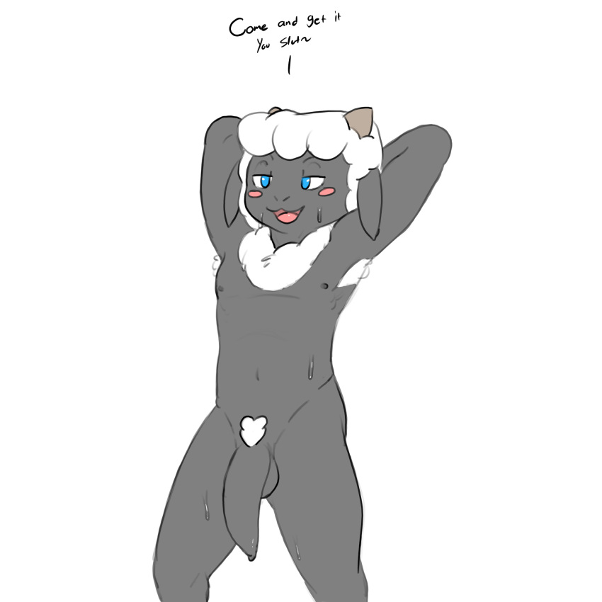 Rule 34 – anthro armpit hair baable balls blush bodily fluids body hair bovid caprine dialogue flaccid foreskin genitals hands behind head hi res male mammal navel nipples open mouth penis presenting presenting penis pubes sheep solo sweat sweatdrop twerpishimp | 9300641
