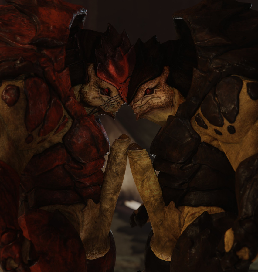 Rule 34 – 3d (artwork) 4 balls alien angry balls big balls big penis brother (lore) brothers (lore) competition digital media (artwork) duo erection eye scar facial scar foreheads touching foreskin frottage frown genitals hi res huge cock humanoid humanoid genitalia humanoid penis krogan long penis male male/male manly mass effect multi balls multi genitalia muscular muscular male not furry nude pecs penile penis rooking scar scowl sex sexual competition sibling (lore) stare staring into eyes thick penis urdnot wreav urdnot wrex | 9419176