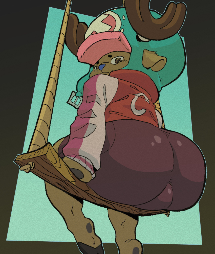 Rule 34 – big ass bulge felinecanis looking at viewer looking back male only one piece tagme tony tony chopper | 9288794