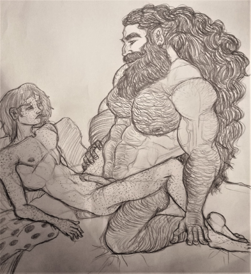 Rule 34 - Bartel Beard Bearded Faciual Hair Freckles Gay Gay Sex Hairy Hairy  Arms Hairy Chest Hairy Male Long Hair Looking Bored Male Manly Muscle  Muscular Muscular Male Pencil (artwork) Size