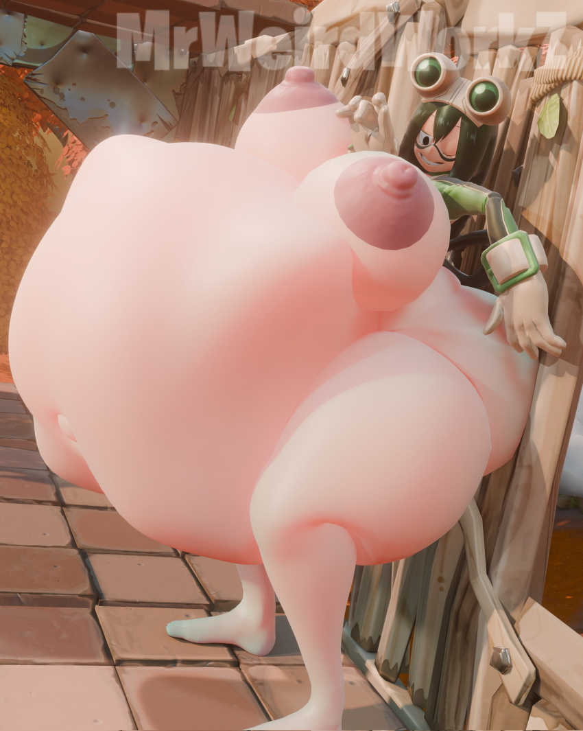 Rule 34 – 2girls barefoot black pupils fat thighs frog girl goggles green hair huge areolae huge belly huge breasts huge hips huge tits my hero academia prey shaped bulge smiling struggling prey tagme tsuyu asui vore vore belly weirderworkz winking | 9388551