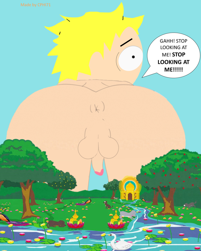 Rule 34 – 1boy aged up anus ass blonde hair completely nude cphi71 dream english text erection giant ass giant male looking at viewer looking back male only nude penis size transformation solo male south park speech bubble testicles toony tweek tweak what the fuck young | 9257825