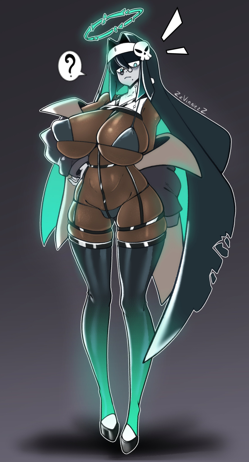 Rule 34 – 1girls 2024 2d 2d (artwork) 5 fingers big breasts big thighs bikini black background black hair black latex bodysuit breasts clothed female female focus female only fully clothed glasses gloves green eyes grey skin halo hi res highres large breasts large thighs latex thighhighs monica (zzvinniez) nipple bulge nun nun’s habit nun outfit original original character pinup short hair simple background skimpy skimpy clothes skull ornament solo solo female solo focus thick thighs thighhighs thighs tight clothing undead undead female zzvinniezz | 9453908