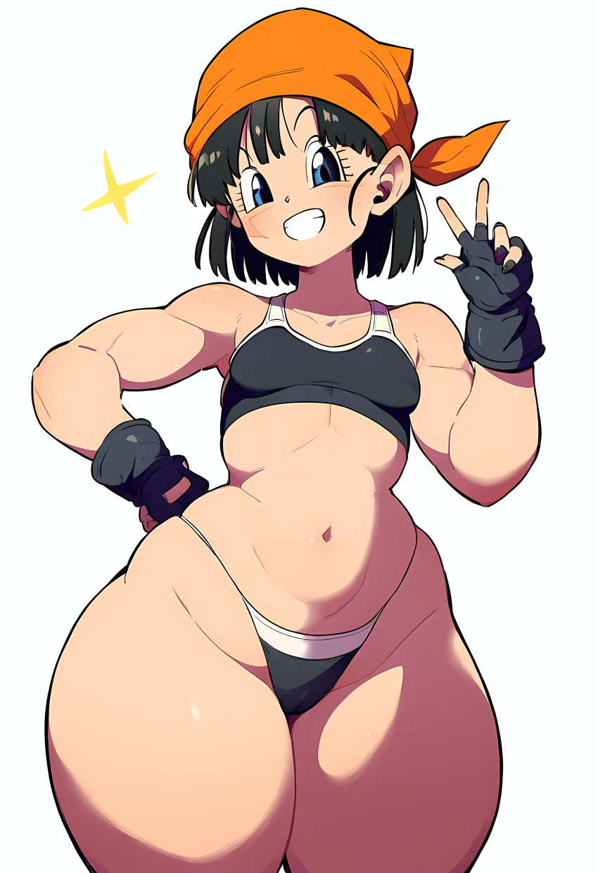 Rule 34 - Aged Up Ai Generated Bandana Black Clothing Black Hair Calvin  Klein Cameltoe Dragon Ball Dragon Ball Gt Dragon Ball Z Gloves Grin Huge  Thighs Novelai Pan (dragon Ball) Peace