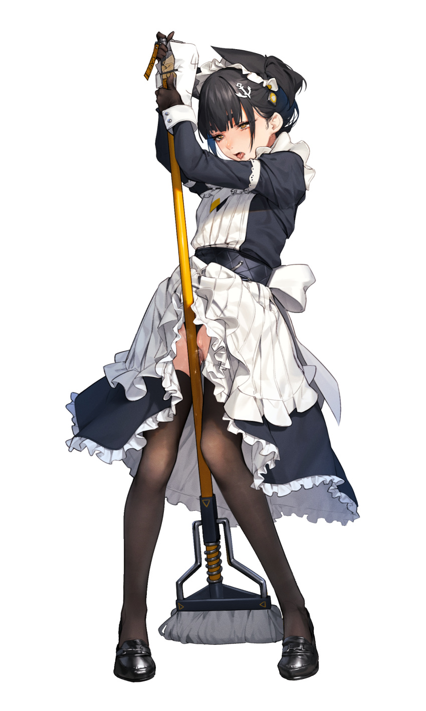 Rule 34 – absurdres anchor hair ornament animal ears apron beeeeen black dress black footwear black gloves black hair black panties black thighhighs commentary request crotch rub dress extra ears female female masturbation frilled apron frills full body gloves hair ornament highres holding holding mop last origin long sleeves maid maid apron maid headdress masturbation mop official alternate costume open mouth panties pussy juice short hair solo standing thighhighs tongue tongue out underwear vargr (last origin) white apron white background white wrist cuffs wolf ears wrist cuffs yellow eyes | 9460044