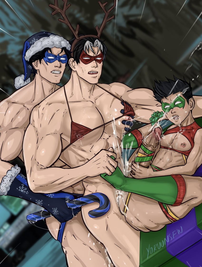 Rule 34 - 3boys Abs Anal Sex Big Ass Big Penis Black Hair Brother Brother  Fucking Brother Christmas Christmas Outfit Cum Inside Damian Wayne Dc  Comics Dick Grayson Gay Gay Sex Green