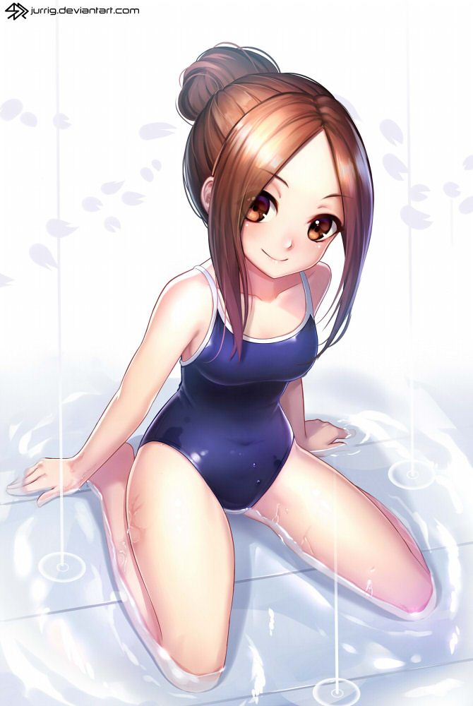 Rule 34 – 1girls bare arms bare legs bare shoulders bare skin bare thighs barefoot belly button black swimsuit black swimwear blush breasts brown eyes brown eyes female brown hair brown hair female collarbone covered navel covered nipples deviantart dot nose feet female female focus female only fingers full body groin hair bun hairbun jurrig karakai jouzu no takagi-san knees legs light-skinned female light skin lips long hair looking at viewer m legs navel on floor one-piece swimsuit parted bangs partially submerged partially submerged legs petite petite body petite breasts petite female petite girl rain raining school swimsuit shoulders sidelocks simple background sitting sitting on floor sitting on knees slender body slender waist slim girl slim waist small breasts smile smiling smiling at viewer solo student swimsuit swimwear takagi-san teenager thighs thin waist water watermark website wet white background | 9688178