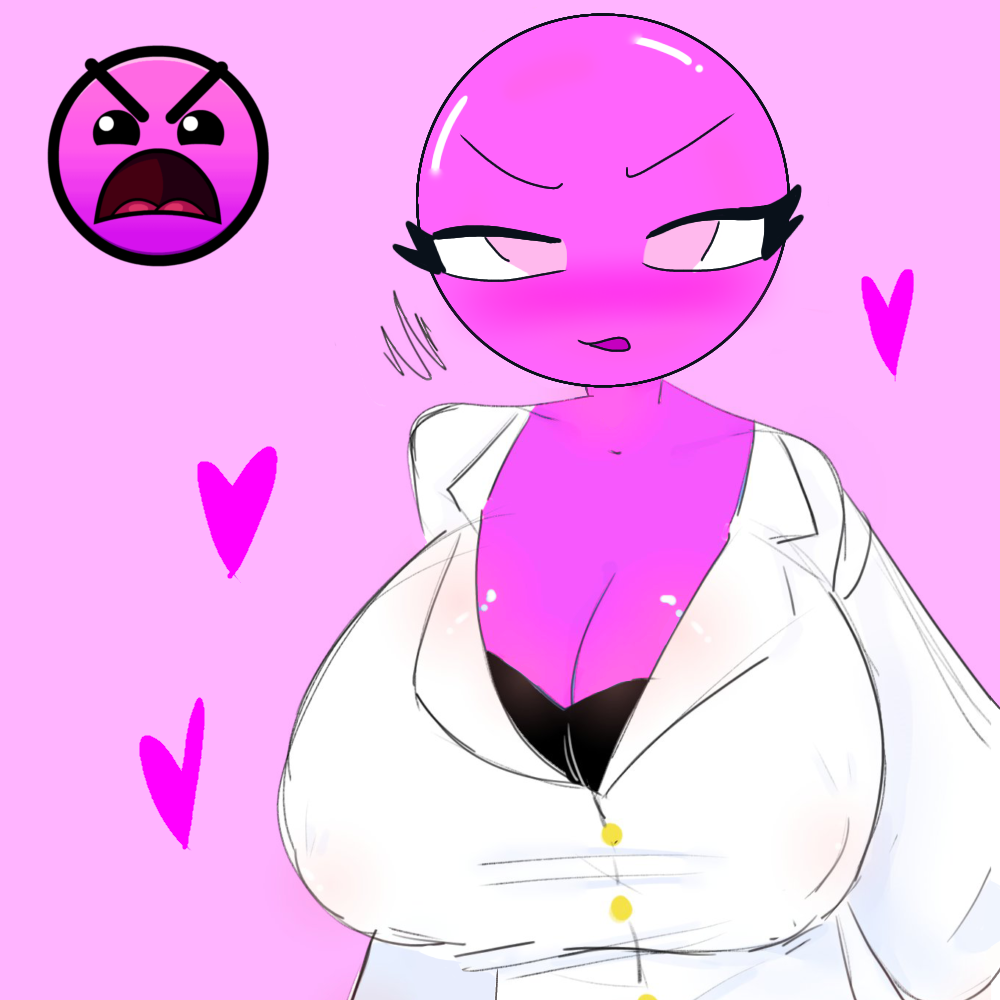 Rule 34 - 1girls Angry Big Breasts Geometry Dash Heart Huge Breasts Insane (geometry  Dash) Lobotomy (geometry Dash) Pink Background Pink Body Pink Eyes White  Clothing | 9713580