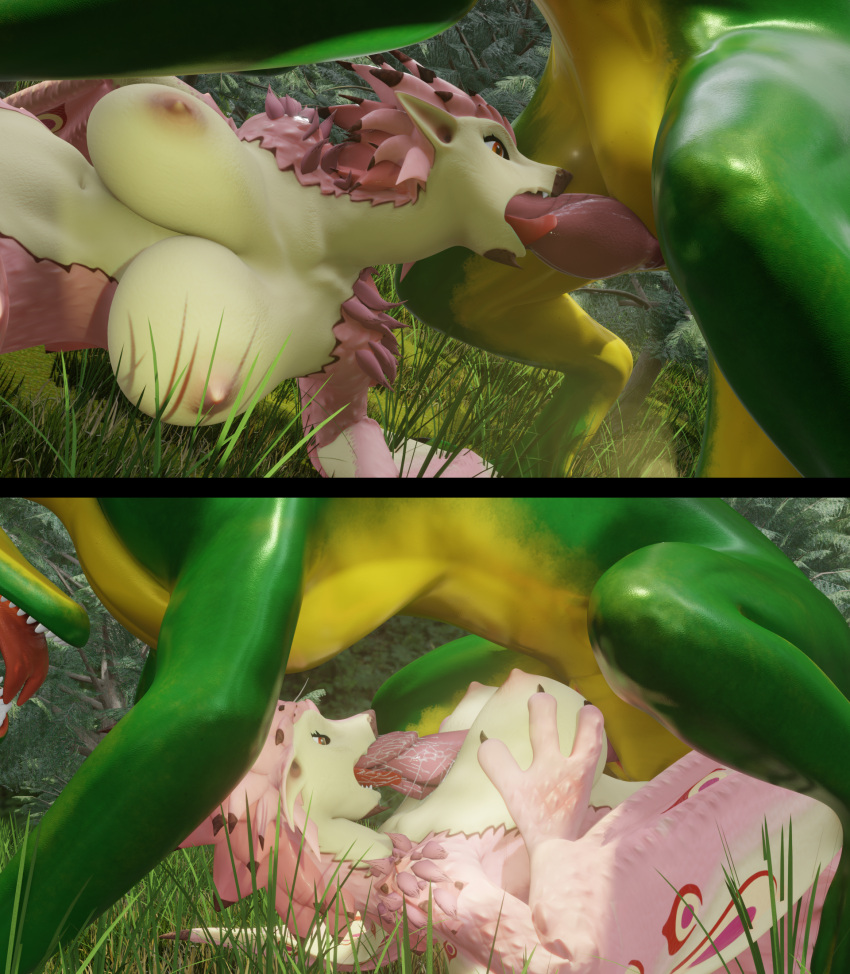 Rule 34 – anthro bodily fluids breast grab breast play breasts capcom dragon duo european mythology fellatio female feral forest forest background furromantic genitals hand on breast hi res hunter larger feral larger male licking lying male male/female monster hunter mythological creature mythological scalie mythology nature nature background on back on side open mouth oral outside penile penis penis lick plant rath wyvern rathian rathian (furromantic) saliva scalie sex size difference smaller anthro smaller female titjob tongue tongue out tree void dragon216 western dragon whiteperson wyvern | 9725227