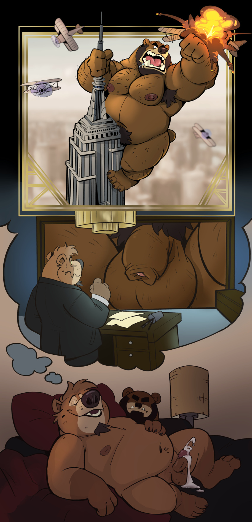 Rule 34 – 4 fingers 4 toes absurd res against surface aircraft airplane angry anthro armpit hair b (dead stray bear) balls bear beard bed belly biped bodily fluids body hair brown body brown fur claws climbing clothing cum cum on balls cum on bed cum on penis damien (ethancostas) dead stray bear destruction detailed background dream duo ejaculation empire state building erection explosion extreme size difference facial hair fantasizing feet fingers flaccid foreskin fur furniture genital fluids genitals hairy hands-free hi res humanoid genitalia humanoid penis looking at genitalia looking at penis lying macro male mammal manly markings mole (marking) multiple images multiple scenes musclegut muscular muscular anthro muscular male nude office on back on glass overweight overweight anthro overweight male parody pecs penis pubes public public nudity saliva size difference sleeping solo stocky suit sweat tail tan body tan fur teeth thought bubble toes tongue tusks unretracted foreskin vehicle vehicle destruction wet dream | 9808724