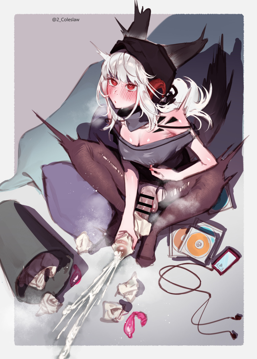 Rule 34 – animal ears arknights bar censor black headwear black pantyhose blush breasts censored condom cum ejaculation erection female frostleaf (arknights) full body futanari futanari masturbation grey hair hat highres huge cock large breasts long hair masturbation mirin chikuwa nipple stimulation nipple tweak pantyhose penis projectile cum red eyes sitting solo sweat testicles trash can tweaking own nipple used condom used tissue veins veiny penis | 9713770