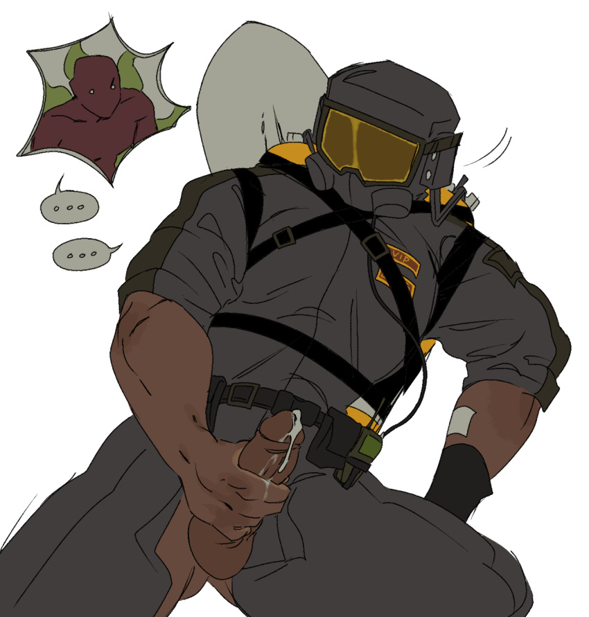 Rule 34 – 1boy 1male black skin bracken (lethal company) caught caught cumming caught masturbating caught off guard cum cumming dark-skinned male dark skin employee (lethal company) gloves lethal company mask masked masked male masturbating masturbation monster muscles muscular muscular male oc orginal character original character solo solo male spacesuit uniform video game character waxxeddoghouse white background worker (lethal company) | 9761717