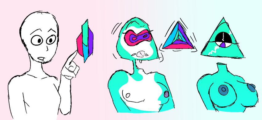 Rule 34 – breast expansion corruption eyeshadow female gender transformation hacssaw huge breasts makeup mtf transformation nipples possession tagme transformation transformation sequence triangle triangle head | 9982763