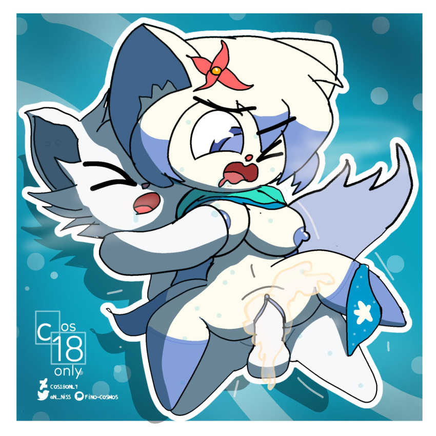 Rule 34 – blue background blush breasts clitoris closed eyes cum cum in pussy cum inside furry ears furry tail open mouth orgasm penis pussy pussy ejaculation pussy penetration sex sparky (takokat) spread legs squirting stand and carry position takokat white fur yonkagor | 9807629