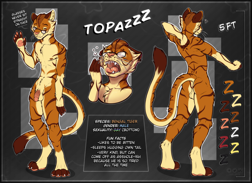 Rule 34 – absurd res aktiloth anthro anus ass backsack balls bengal tiger bodily fluids brown markings brown stripes chest tuft circumcised circumcision scar claws closed eyes eyewear eyewear only felid feline flaccid fluffy fluffy tail front view fur genitals glasses glasses on face glasses only half-closed eyes hi res humanoid genitalia humanoid penis mammal markings model sheet narrowed eyes nipples nude nude anthro nude male open mouth orange body orange fur pads (disambiguation) pantherine pawpads penis pink nose rear view saliva saliva on tongue saliva string sleep bubbles sleeping sound effects stretching striped body striped fur striped markings stripes tail tail markings teeth tiger tired tongue tongue out tuft vowelless vowelless sound effect wearing glasses whiskers yawn yawning position zzz | 10176426