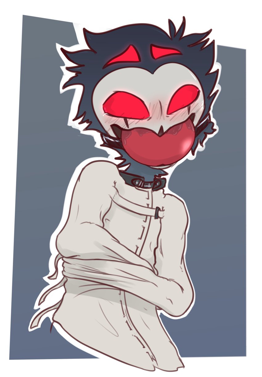 Rule 34 – absurd res anthro avian ball gag bird bodily fluids bondage bondage gear bound clothing gag gagged helluva boss hi res owl owl demon restraints saliva stolas (helluva boss) straitjacket submissive male websheck | 10274359