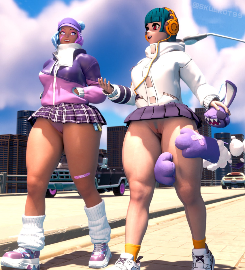 Rule 34 - . 2girls Bottomless Female Fortnite Leelah (fortnite) Public  Pussy Skulrot99 Thick Thighs Walking Yuki (fortnite) | 9978324