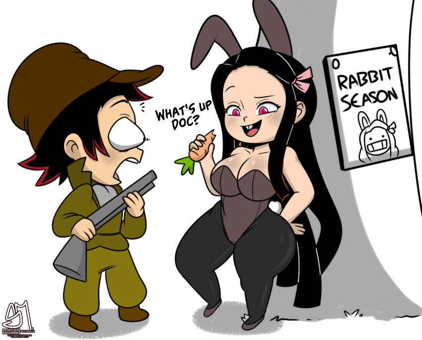 Rule 34 – 1boy 1girls 2023 ajaycolor big breasts blush breasts brother and sister bunnysuit carrot cleavage color color edit colored colored inner hair colored sketch colored skin demon slayer female female focus greyscale hat imminent death implied incest incest kamado nezuko kamado tanjirou kimetsu no yaiba leotard male monochrome pantyhose parody semidraws standing surprised thick thighs thighs wide hips year of the rabbit | 10236767