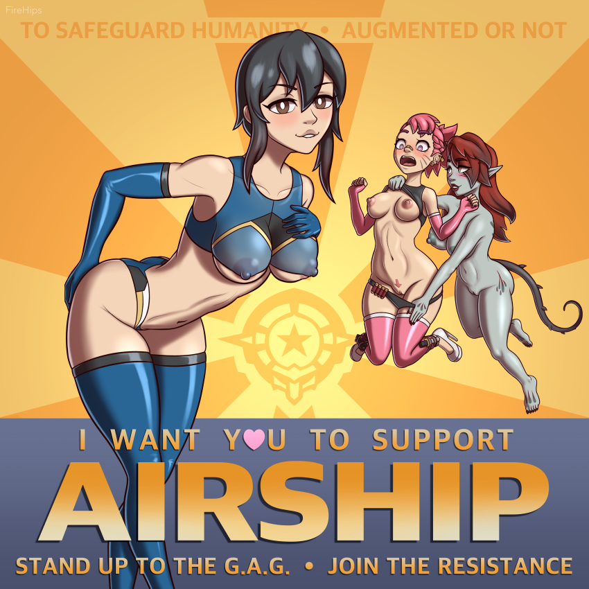 Rule 34 – 3girls ammo belt ammunition anduo games areolae arrow (symbol) bandage bandaid bandaid on nose big breasts biting lip biting own lip black hair body markings braid braided hair breasts breasts out brown eyes bullet crop top dryad ear piercing earrings embarrassed exposed exposed breasts exposed pussy face markings female female focus female only firehips forced exposure forced presentation green nipples grey body grey skin gun heels high heels holster holstered weapon huge breasts jenna (third crisis) knife latex latex clothing latex gloves latex stockings latex thighhighs leaf hair light-skinned female light skin lips lipstick logo looking at another looking at viewer looking down multiple girls nail polish nails nipples nipples visible through clothing open mouth panties down panty pull pink hair plant girl pointy ears ponytail poster presenting another propaganda pubic hair pulling clothing pulling down panties pulling panties purple eyes pussy red hair red lips red lipstick sharp fingernails sharp nails sharp toenails shirt lift shirt pull shirt up short hair smile spiked tail tail text third crisis toenail polish top pull top pulled up transparent clothing two tone hair yellow eyes | 10284110