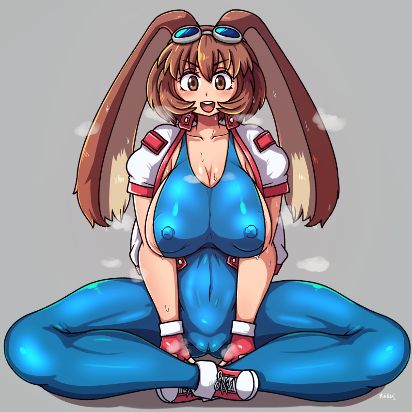 Rule 34 – 1girls arina makihara big breasts bodysuit breasts brown eyes brown hair bunny ears bunny girl busty cameltoe cleavage cleft of venus covered erect nipples covered navel female female only fingerless gloves gloves goggles goggles on head highres jacket large areolae large breasts legs looking at viewer makihara arina open clothes open jacket shoes short hair sitting smile sneakers solo spandex spread legs sweat thick thighs thighs toned waku waku 7 | 10232677