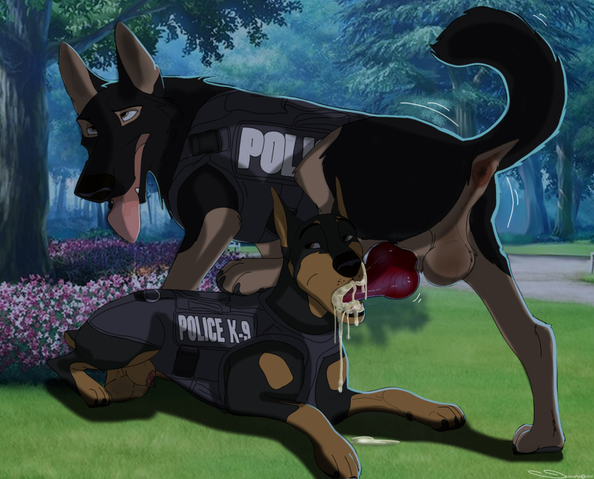 Rule 34 – anatomically correct anatomically correct genitalia anatomically correct penis animal genitalia anus aroused ass balls bodily fluids canid canine canis cats and dogs clothing dialogue diggs domestic dog dripping feral genital fluids genitals german shepherd hall herding dog holidaypup k9 unit leaking precum looking at viewer male male/male male only mammal pastoral dog penis perineum police uniform precum precum drip precum string presenting presenting anus presenting hindquarters pucker raised tail sheath sly solo suggestive pose tagme tail topwear uniform vest vibrator controller warner brothers | 10287835