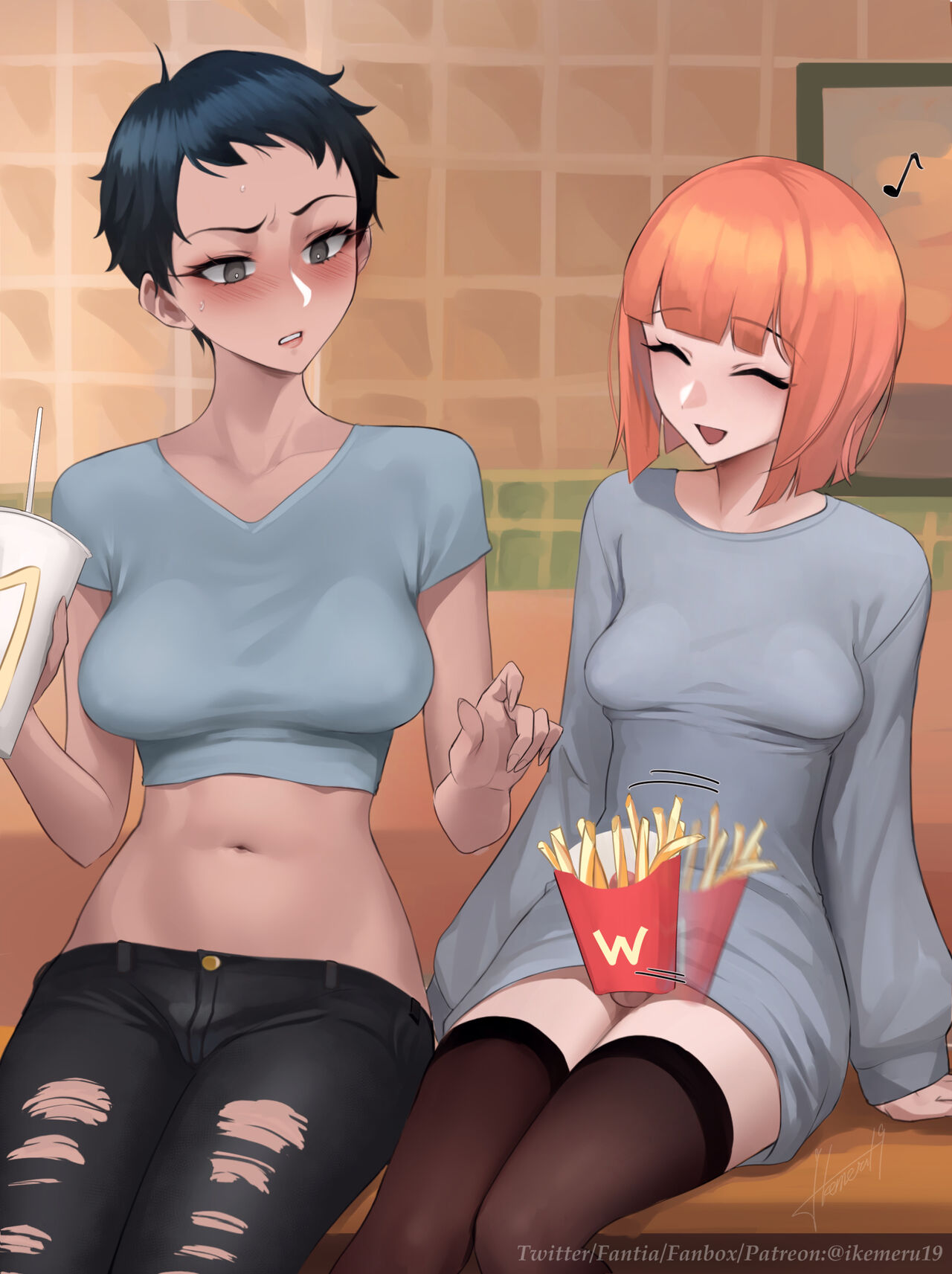 Rule 34 – 1futa 1girls alternate version available balls balls under clothes bangs black hair bottomless skirt breasts clothed clothing coca-cola dad (japanese mcdonald’s commercial) dark-skinned female dark skin duo erection erection under clothes erection under skirt female food penetration fully clothed futa with female futanari genderswap (mtf) human ikemeru19 large breasts light-skinned female light-skinned futanari light skin mcdonald’s medium breasts mom (japanese mcdonald’s commercial) mostly clothed orange hair penis penis out penis under clothes penis under skirt red hair rule 63 short hair sitting skirt small balls small penis small penis adoration tomboy translated wife yoru mac | 10547317