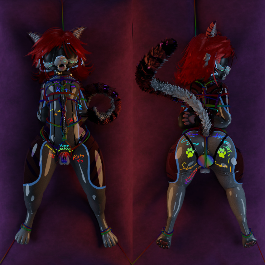 Rule 34 – 1:1 3d (artwork) absurd res adamant unicorn anal anal sex anthro ass balls bell bell collar blindfold body writing bondage bondage bound box tie chastity cage chastity device clothing collar dakimakura dakimakura design digital media (artwork) dildo domestic cat felid feline felis femboy fur gag gagged genital piercing genitals handwear harness harness gag harness ring gag hi res latex latex clothing latex skinsuit looking at viewer lying male mammal mewlin (species) mitten hands mittens muzzle (object) nude on back open mouth penetration penis penis piercing petplay piercing plug (sex toy) plugged prince albert piercing restraints ring gag roleplay rope rope bondage rubber clothing sex toy skinsuit solo submissive submissive male tight clothing white body white fur writing on belly writing on butt writing on chest writing on crotch writing on face writing on thigh | 10437302