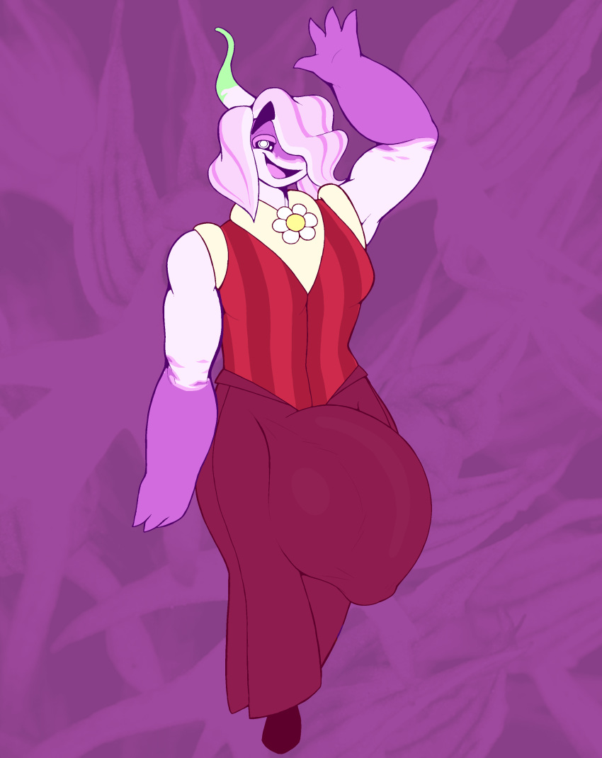 Rule 34 – abstract background buff bulge clothed male flora fauna flower hyper hyper balls hyper genitalia hyper penis looking at viewer lyle (screwroot) male one eye obstructed one eye visible pants penis penis under clothes pink hair pink pseudo hair pink skin raised eyebrows red pants red shirt screwroot shoes smile stem striped shirt stripes undershirt waving | 10309315