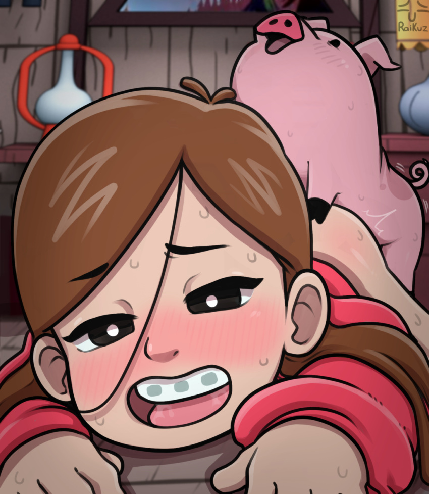 Rule 34 – 2024 ass blush bodily fluids braces disney domestic pig feral gravity falls hair hi res human inside long hair mabel pines mammal not furry focus nude sex smile suid suina sus (pig) sweat waddles (gravity falls) zoophilia | 10330384