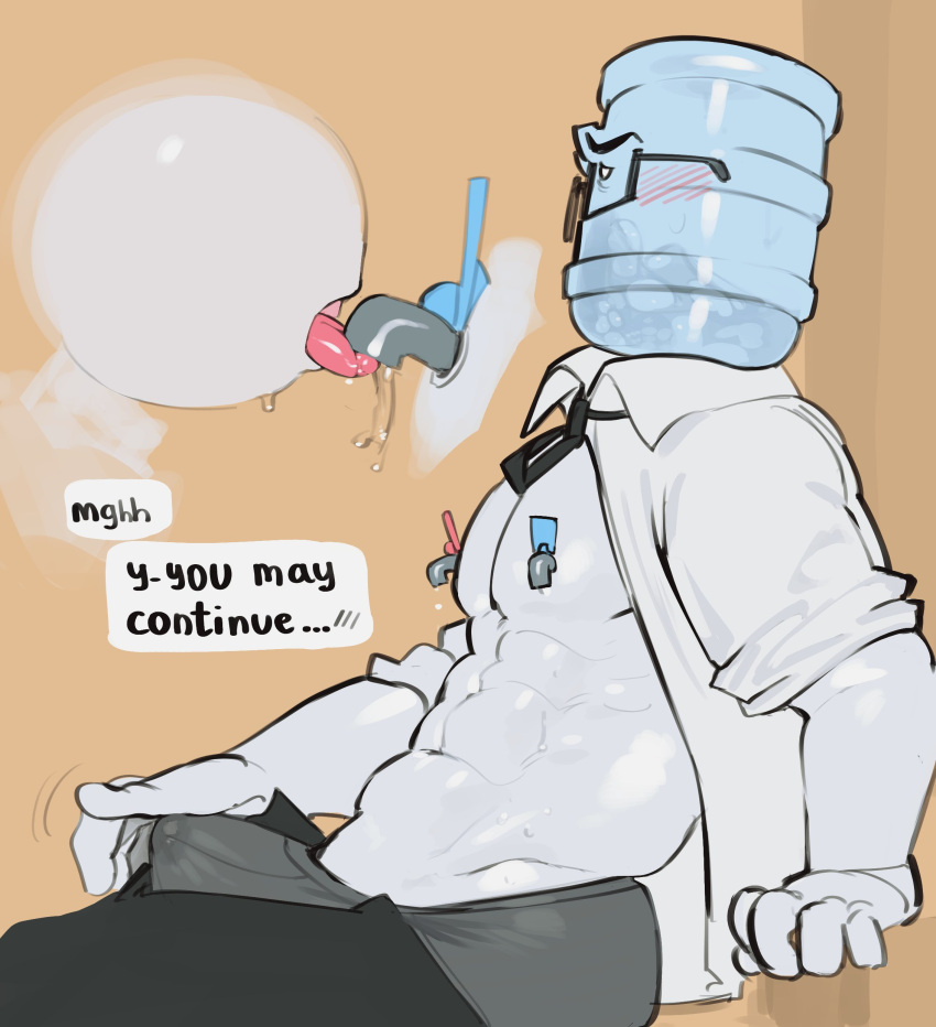 Rule 34 – 2024 2boys animate inanimate anon blush bodily fluids bulge cum through clothes digital media (artwork) erection erection under clothes faceless male glasses hi res kogito leaking leaking precum licking nipples male/male male only muscular muscular male nipples object head office clothing penis under clothes precum precum through clothing simple background text unusual anatomy unusual nipples water cooler weird wet spot white body | 10298644