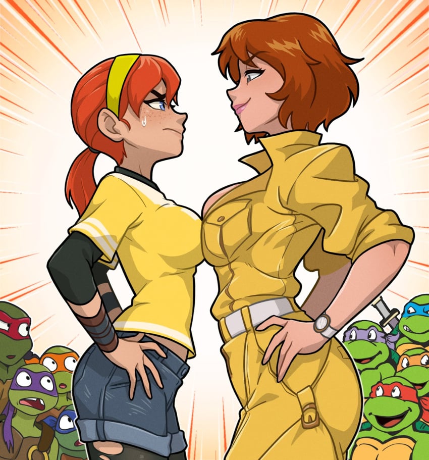 Rule 34 – 2020s 20s 2girls 6+boys action lines april o’neil april o’neil (tmnt 1987) april o’neil (tmnt 2012) arched back armwear asymmetrical docking bangs belt black eyes black leggings black shirt blue eyes blue eyes female blue shorts blush boobs breast envy breast fight breast press breast size comparison breast size difference breasts breasts pressed against another breasts pressed together brown hair brown hair female brown wraps cbs (broadcasting company) centinel303 competing competition contest denim donatello donatello (tmnt) dual persona envy eye contact female female focus freckles freckles on face from side green skin hands on hips high collar high resolution highres human jealous jealous female jealous look jealousy jumpsuit large breasts legwear leonardo leonardo (tmnt) light-skinned female light skin long hair long hair female long sleeves looking at another male mature mature female mature woman michelangelo michelangelo (tmnt) multicolored multicolored background multiple boys multiple females multiple girls multiple males nickelodeon older older female orange hair orange hair female ponytail raphael raphael (tmnt) reptile reptile humanoid shirt short hair short hair female short shorts short sleeves shorts side view size comparison size difference smile smirk smirking smirking at another sports tape standing staring staring at another stripes sweat sweatdrop sweating teenage girl teenage mutant ninja turtles teenage mutant ninja turtles (1987) teenage mutant ninja turtles (2012) teenager tied hair tits tmnt tmnt 1987 tmnt 2012 torn clothes torn clothing turtle undershirt very high resolution watch watching watching from afar white white belt wrist tape yellow headband yellow jumpsuit yellow shirt younger female | 10531314