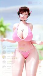 Rule 34 – 1boy 1girls 3d 3d (artwork) 3d animation animated animation anonymous male bare legs big breasts bikini black collar blizzard entertainment breasts brown hair brown hair female brunette hair clothed clothed female collar d.va face markings female female focus giantess hana song korean korean female light-skinned female light skin overwatch overwatch 2 pink bikini shrunk shrunken male sound sprankeez tagme thick thighs thighs trapped in breasts video | 10333805