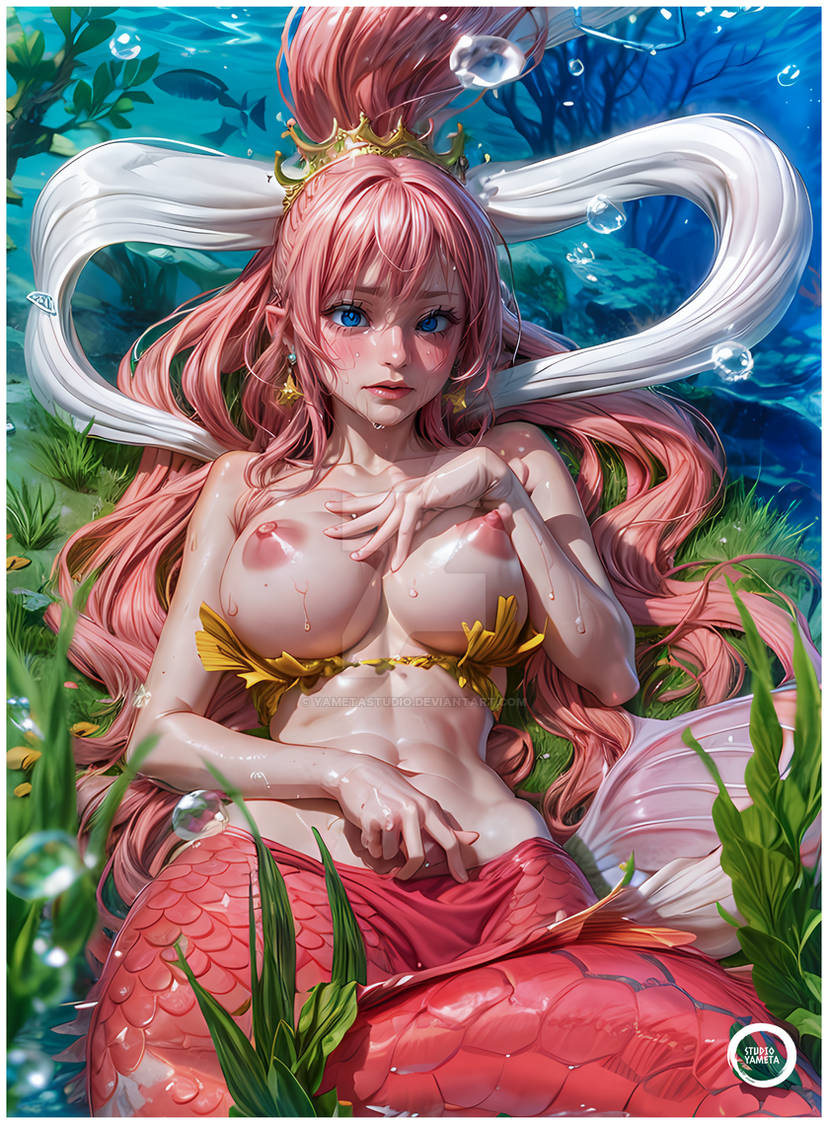 Rule 34 – ai generated big breasts embarrassed female female only kawaii mermaid mermaid girl mermaid tail nipples one piece pink hair shirahoshi yametastudio | 10676733