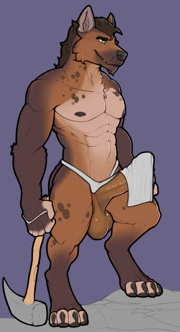 Rule 34 – anthro canid canine covered up erection genitals hammer humanoid genitalia humanoid penis hyena male mammal nude original character penis solo solo focus tools warhammer (weapon) weapon | 10566763