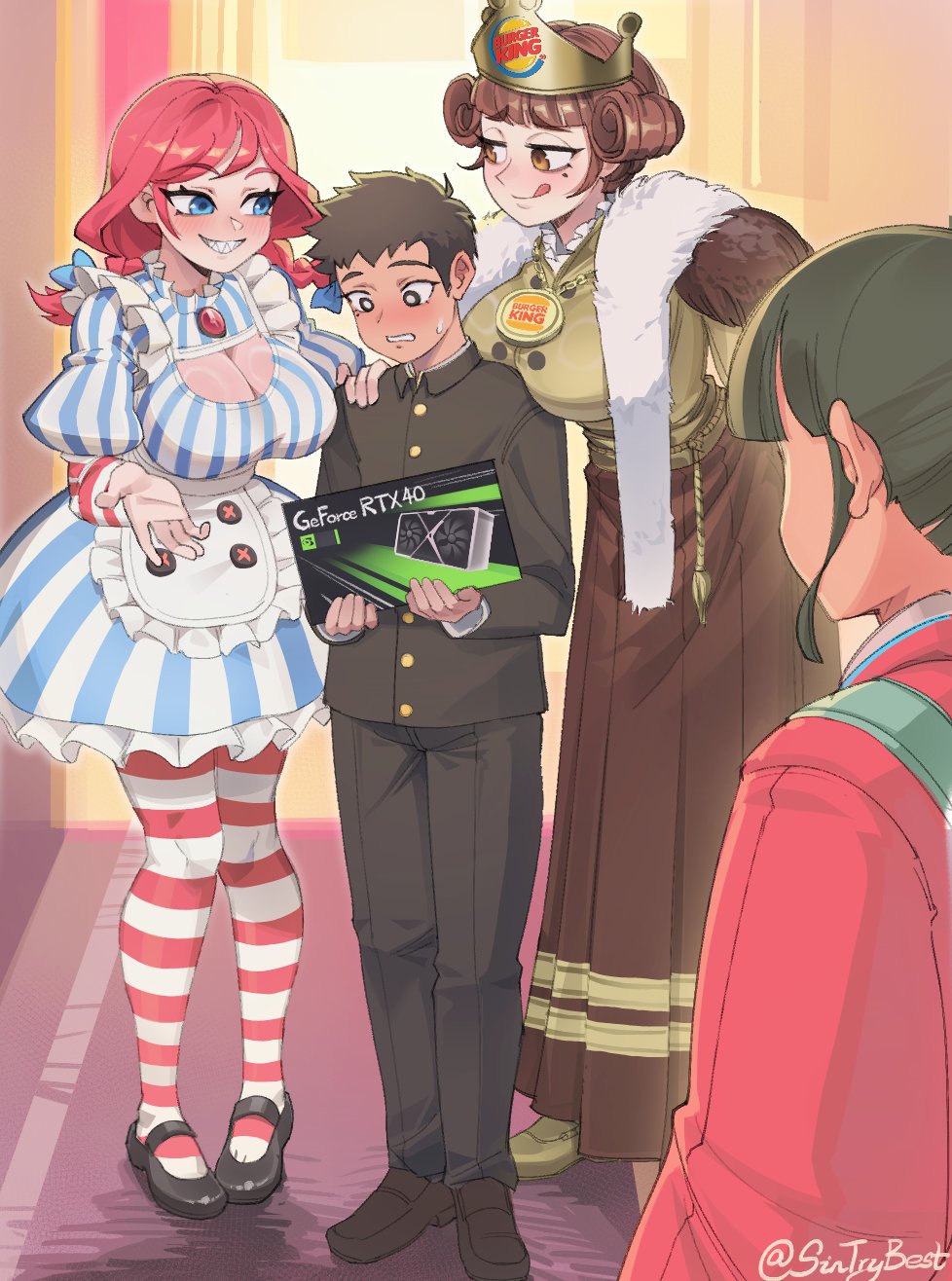 Rule 34 – 1boy 3girls artist name big breasts boyfriend (japanese mcdonald’s commercial) burger king cheating cheating boyfriend cuckquean dress eyebrows visible through hair genderswap (mtf) girlfriend (japanese mcdonald’s commercial) light-skinned female light-skinned male light skin mcdonald’s meme netorare ntr red hair redhead rtx4090 rule 63 sintrybest (artist) the king (burger king) thighhighs watermark wendy’s wendy thomas yoru mac | 10545052